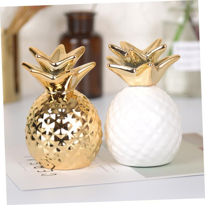 Piggy Bank Decoration Golden Pineapple Money Saving Coin Bank Storage Box - Image 4