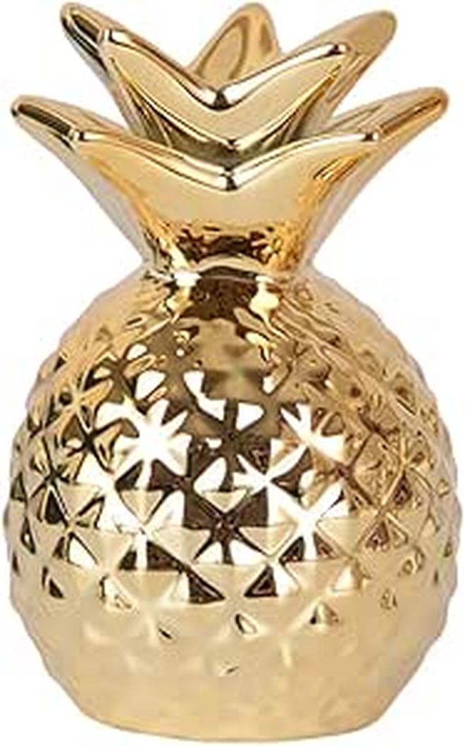 Piggy Bank Decoration Golden Pineapple Money Saving Coin Bank Storage Box - Image 1