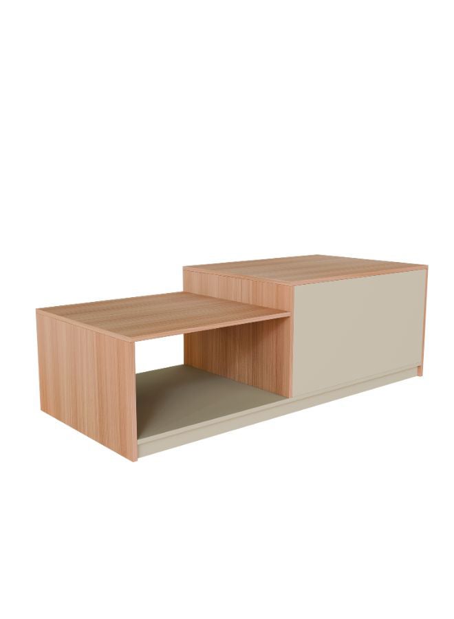 NEO FRONT FURNITURE Office Coffee Table – Rectangular Beige & Brown Wooden Table, Long Design for Reception & Meeting Spaces 1200×600×450 mm (XS-Y-C13)  - Image 5