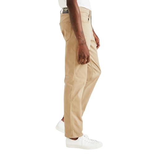 Dockers® Men's Jean Cut Straight Fit with All Seasons Tech™, New British Khaki, 36W x 32L - Image 3