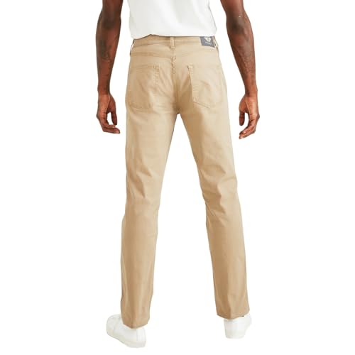 Dockers® Men's Jean Cut Straight Fit with All Seasons Tech™, New British Khaki, 36W x 32L - Image 4