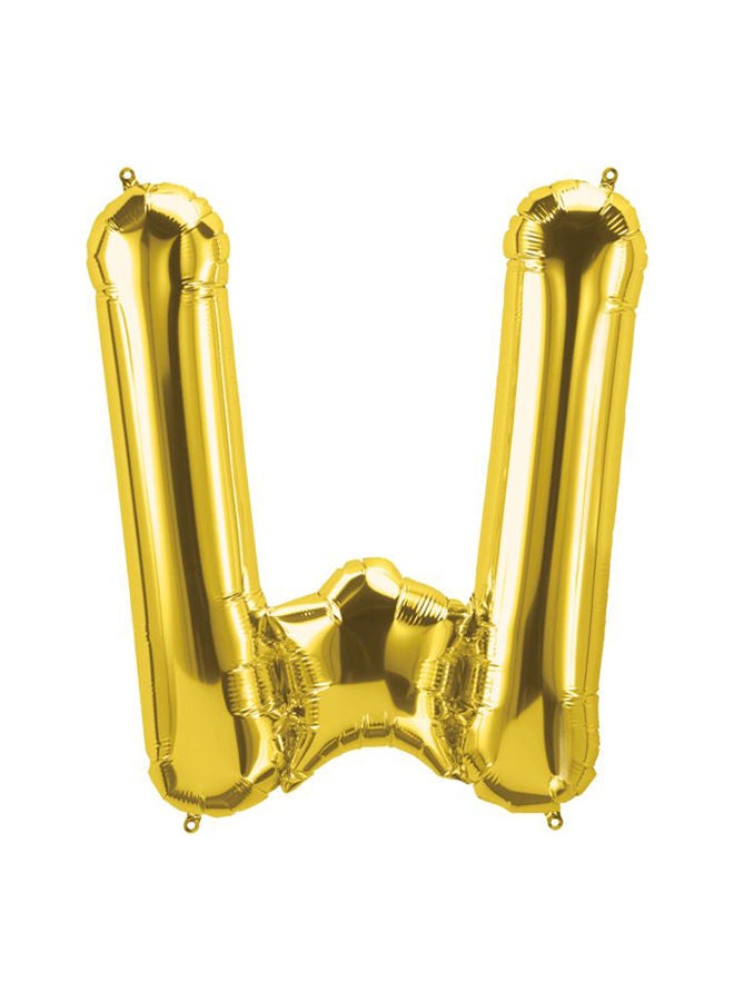 NIBEMINENT Letter W Shaped Party Decorative Foil Balloon - Image 1