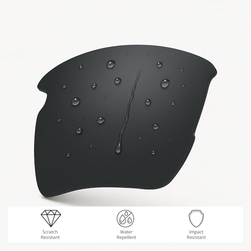 Dynamix Polarized Replacement Lenses for Oakley Half Jacket 2.0 XL | Easy To Install | Fit Perfectly | Solid Black - Image 5