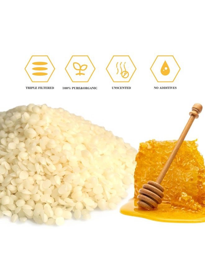 TRINIDa Beeswax Pellets 2LB, 100% Organic White Bees Wax for DIY Candles, Beeswax for Candle Making, Skin, Body, Face, and Hair Care, Lotions, DIY Creams, Lip Balm and Soap Making Supplies - Image 2