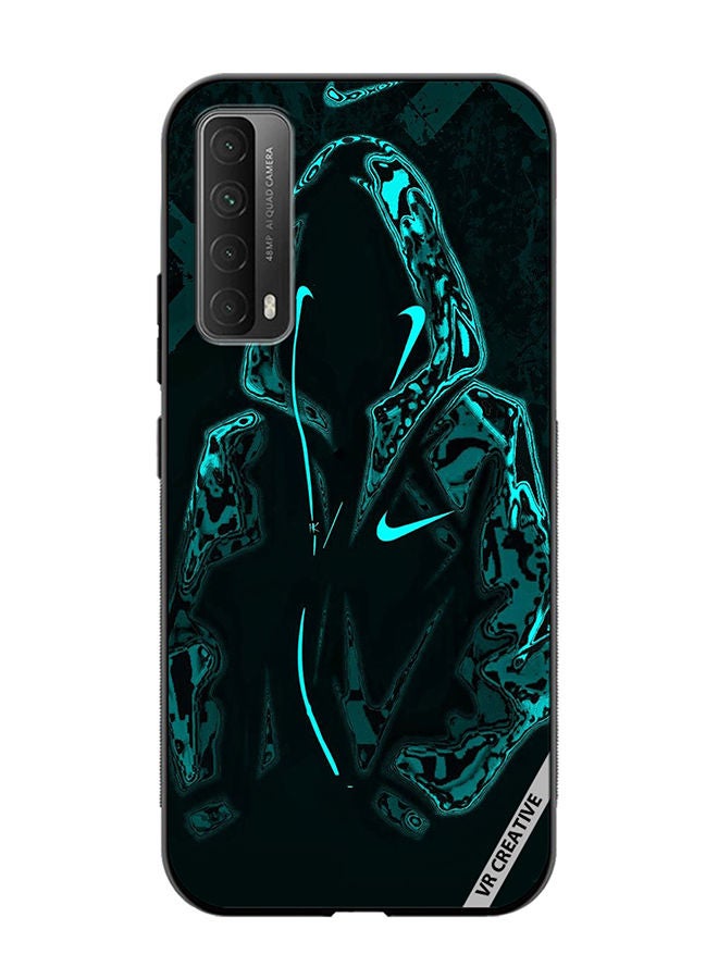 VR CREATIVE Protective Case Cover For Huawei Y7a Mask Guy In Green Jacket Design Multicolour - Image 1