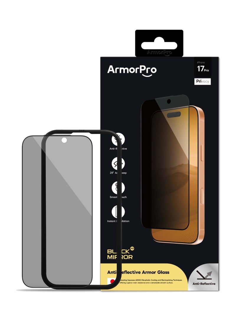 ارمور برو حماية شاشة خصوصية، iPhone 17 Pro، حماية خصوصية، مضاد للانعكاس - Image 1