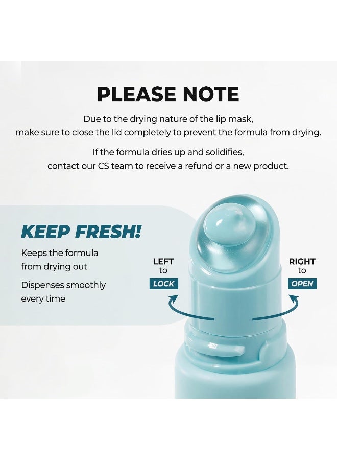 Laka Soothing Prep Lip Mask | Gentle Peel-Off Lip Mask for Dead Skin & Flakes | Cooling Korean Lip Care for Makeup Prep | K-Beauty 0.33 fl.oz - Image 2