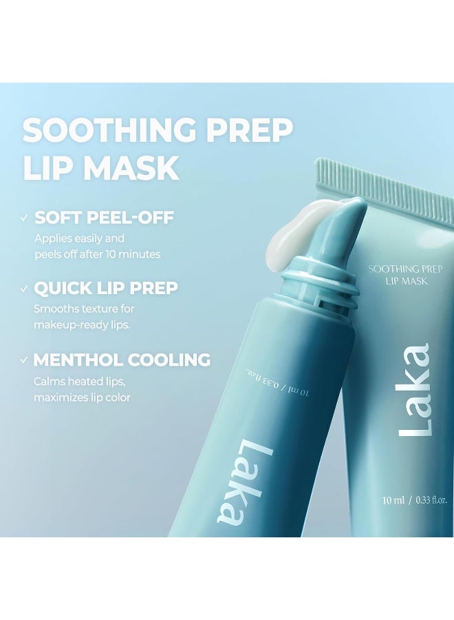 Laka Soothing Prep Lip Mask | Gentle Peel-Off Lip Mask for Dead Skin & Flakes | Cooling Korean Lip Care for Makeup Prep | K-Beauty 0.33 fl.oz - Image 4