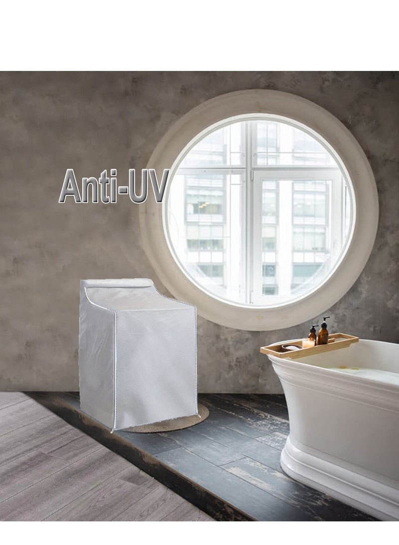 Washer and Dryer Covers Top Load Washing Machine Cover Laundry Protect Dustproof Waterproof Zipper Design for Easy Use Fit Most Front-loading  - Image 3