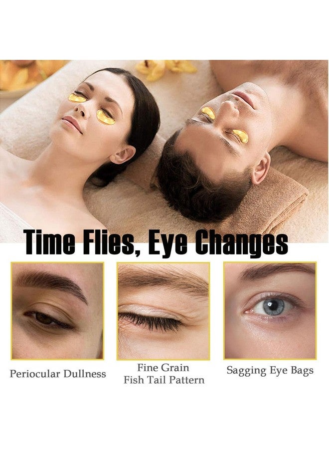 MinFei 30 Pairs Lip Mask & Under Eye Mask, 24K Gold Gel Eye Masks,Collagen Moisturizing Lip Masks for Dry Lips,Eye Patches for Puffy Eyes, Effectively Nourishes Lip & Eye Skin Care  - Image 2