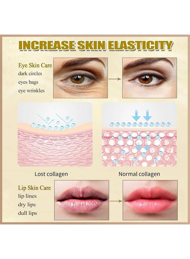 MinFei 30 Pairs Lip Mask & Under Eye Mask, 24K Gold Gel Eye Masks,Collagen Moisturizing Lip Masks for Dry Lips,Eye Patches for Puffy Eyes, Effectively Nourishes Lip & Eye Skin Care  - Image 4