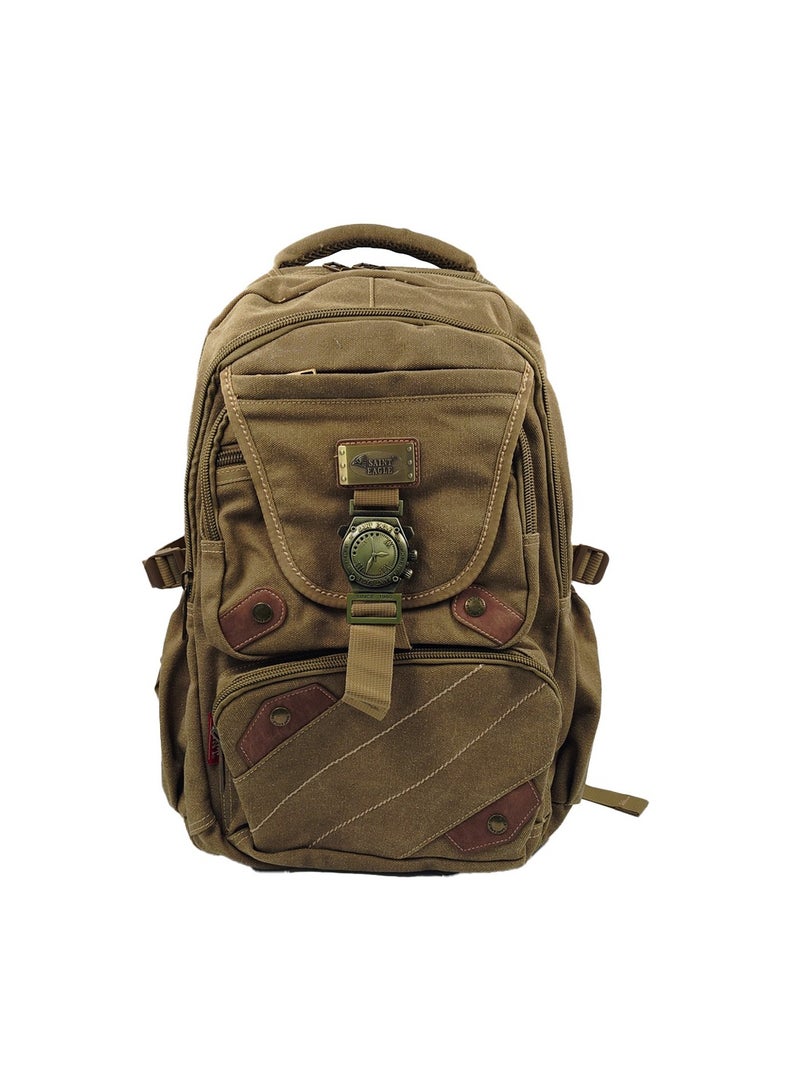 SAINT EAGLE Saint Eagle Unisex Tactical Backpack – Multi-Pocket, Expandable Outdoor Rucksack with Kettle Pocket, Heavy-Duty Zippers & Buckles – Ideal for Hiking, Camping & Travel  - Image 2
