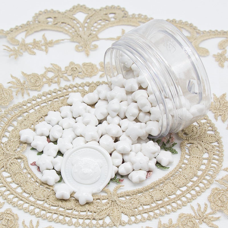 Macaron Color Star Fire Paint Wax Particles Cute And Beautiful Fire Paint Seal Wax Particles Seal Head Full Set - Image 1