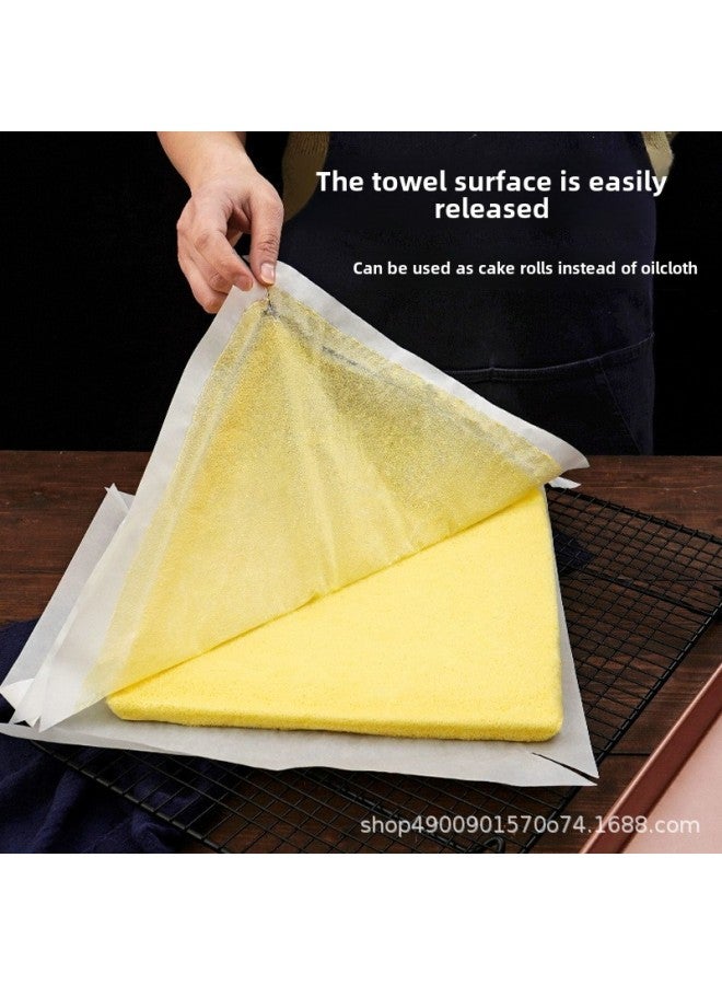 Cake Roll Oil Paper 28 Square Plate Mold Special Oil-proof Non-stick Thickened Leak-proof Baking Paper Square Non-cutting Household-Specifications:40g [extra Thick] No Cutting 34x34cm White Oil Paper * 50 Sheets [for 28 Square Plates Only]  - Image 4