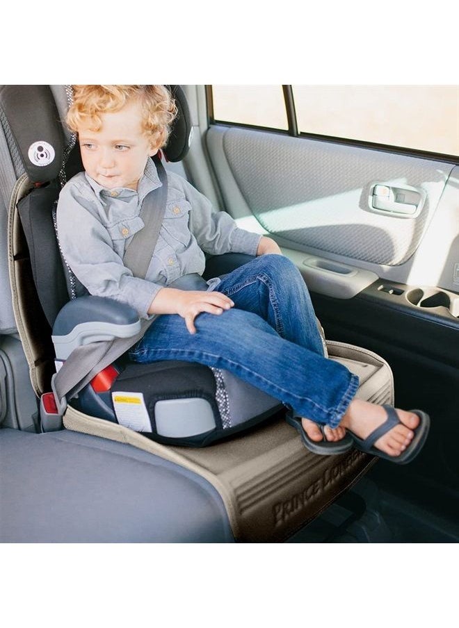 Car Seat Protector. The only 2 stage Seatsaver Designed with Thick padding, Nonabsorbent, waterproof, PVC foam material. Comparable with all baby and toddler car seats. (Beige)
