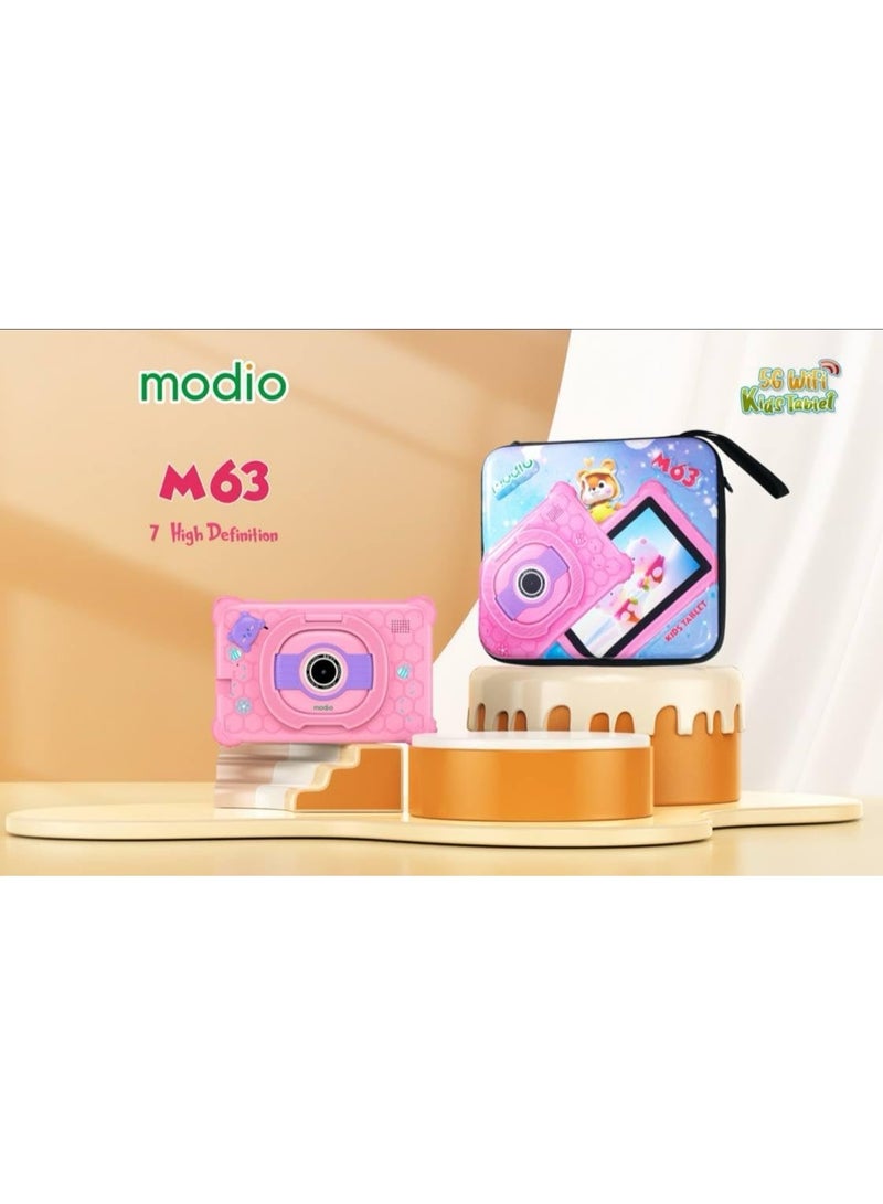 Modio M63 6GB RAM 128GB Kids Tablet For Kids pink - Image 1