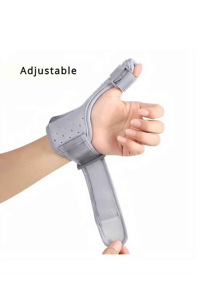 KIIUMI Thumb Splint with Wrist Support Brace, Thumb Brace for Carpal Tunnel Tendonitis Pain Relief Sprains Arthritis Tendonitis, Thumb Splint Fits Left and Right Hands  - Image 2
