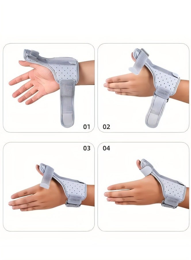 KIIUMI Thumb Splint with Wrist Support Brace, Thumb Brace for Carpal Tunnel Tendonitis Pain Relief Sprains Arthritis Tendonitis, Thumb Splint Fits Left and Right Hands  - Image 5