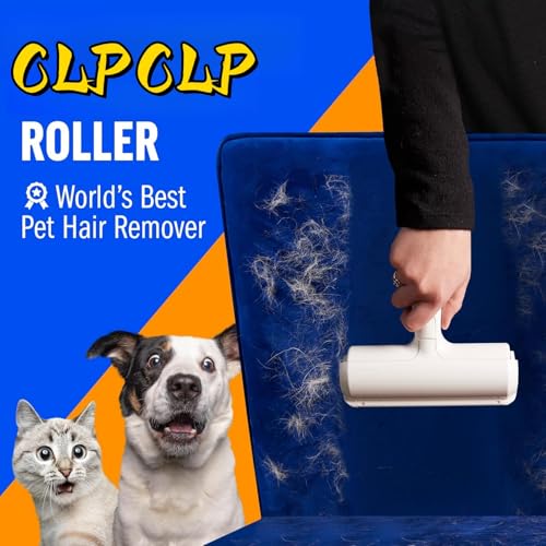 CLPCLP Roller Pet Hair Removal ToolReusable Lint Roller Cat and Dog Hair Remover for FurnitureDog Brush for SheddingPortable MultiSurface Fur Removal Tool SofasCarpetsClothingBed Sheet - Image 3