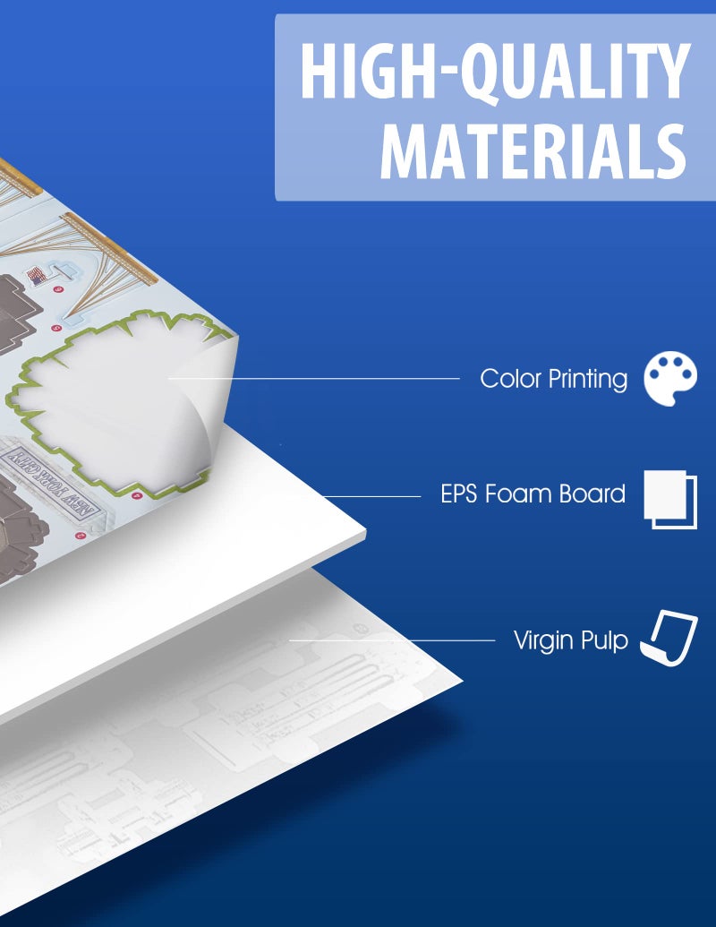 CubicFun 3D Puzzle - Puzzles for Kids Ages 8-10 New York City STEM Projects Arts and Crafts for Kids Ages 8-12 - Toys for Girls 8-10 - 8 Year Old Girl Birthday Gift for Kid 8-12 - Image 4