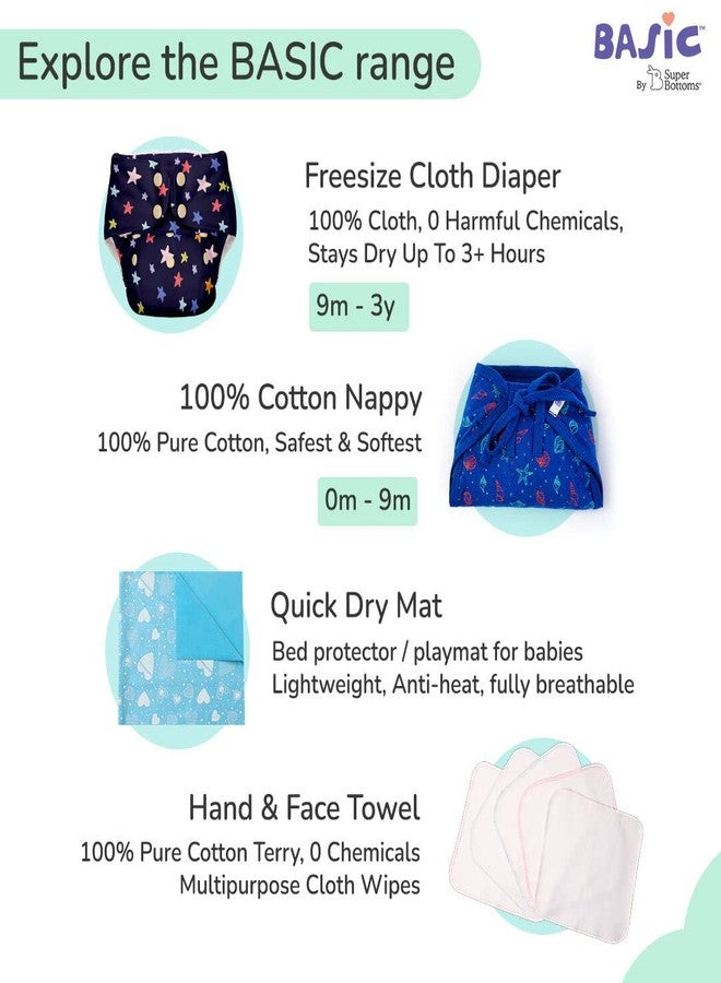 superbottoms Basic™ Bloomer| Unisex, 100% Pure Cotton Innerwear | Breathable & Soft Underwear | Baby Bloomers for 9m - 12m | Farm Fun I Pack of 10 - Image 5