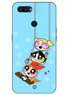 Service Zone Protective Printed Mobile Cover Cartoon Characters Of Girls On Swing For Oppo A12 2020 