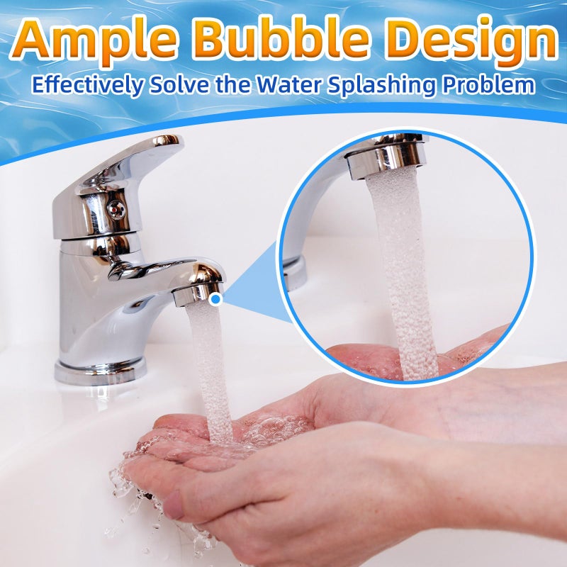AUGHOA 6PCS Faucet Aerator, Bathroom Sink Aerator Replacement Parts, with Brass Shell 15/16 Inch 24mm Male Thread - Image 4
