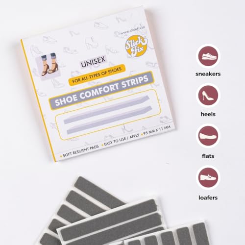 SLICKFIX Shoe Comfort Strips (Unisex) | Shoe Bite Pads | Footwear Comforter For Men & Women | Adhesive Comfort Strips For Ultimate Comfort | Suitable For All Types Of Footwear | Pack Of 12 - Image 5