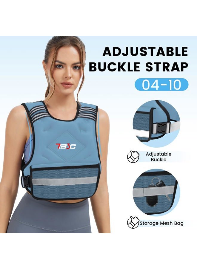 TB3C Adjustable Weighted Vest for Women - 04-10lb/11-20lb/20-32lb for Strength Training Body Weight Vest for Running Walking and Home Workouts - Image 4