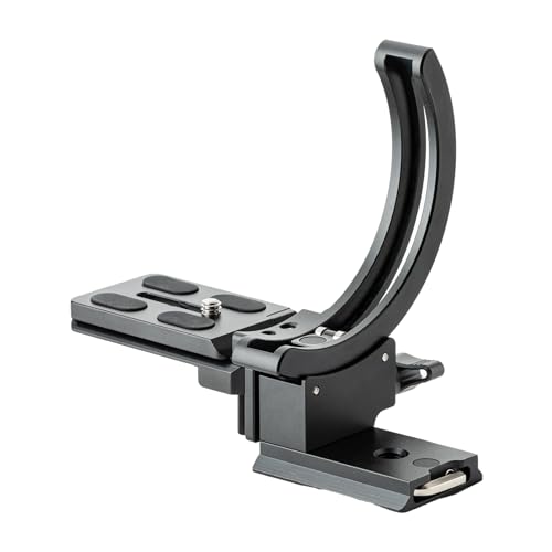 Fotopro Camera Vertical Bracket, Tripod Mount Ring Lens Mount, 1/4 Rotatable Collar Mount Plate for DSLR SLR, Fits Plate for Arca-Type, Supporting 84.8mm Lens Horizontal and Vertical - Image 1