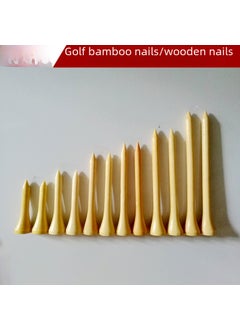 Generic 70mm Wooden Golf Tees Bamboo Pegs 