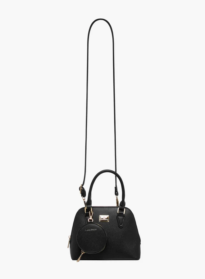 فلورا بيلا من شو إكسبرس Textured Tote Bag with Double Handle and Detachable Coin Pouch
