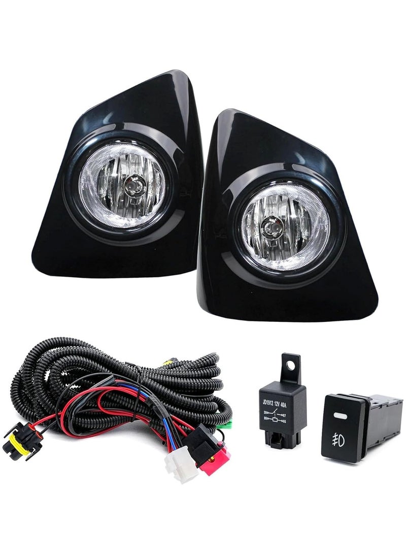 car Fog Lights Replacement For Toyota COROLLA (EURO TYPE)2014-2015Clear Halogen bulb Front Fog Lights Bumper Lamps Kit (one Pair) - Image 1