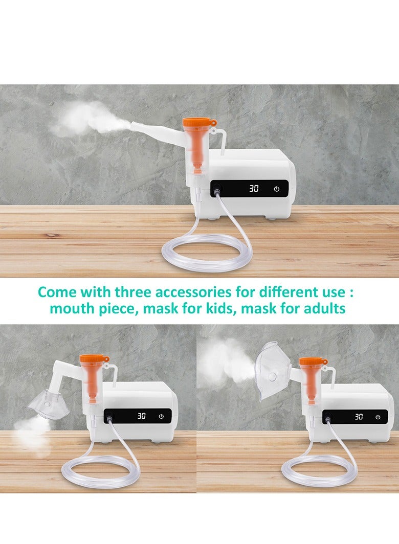 Smart Digital Display Nebulizer Machine for Adults and Kids, Compression Nebulizer for Breathing Treatment, Jet Nebulizer with Timing Function for Home