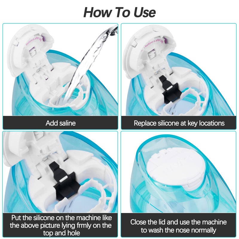 Silicone Salt Pods Refills Accessories Compatible with Navage Nasal Care - Save Salt Water Pods for Easy Operation 1 10.0 Count - Image 3