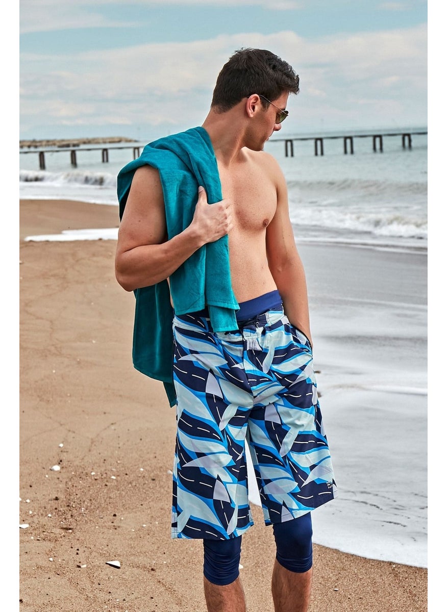Marina Petrol Green Beach Towel PH23-13402  - Image 4