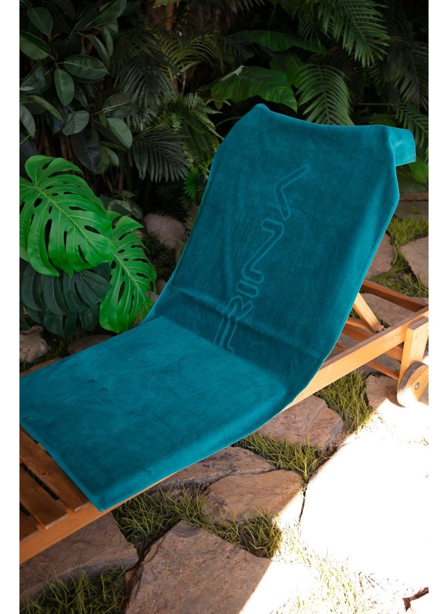 Marina Petrol Green Beach Towel PH23-13402  - Image 5