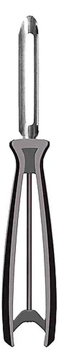 Linden Sweden Soft Grip Peeler  Gray  Rust Resistant Vegetable Peeler with Ergonomic Handle for Safety and Control  Dishwasher Safe Potato Peelers For Kitchen Made In Sweden  9L x 25W  65