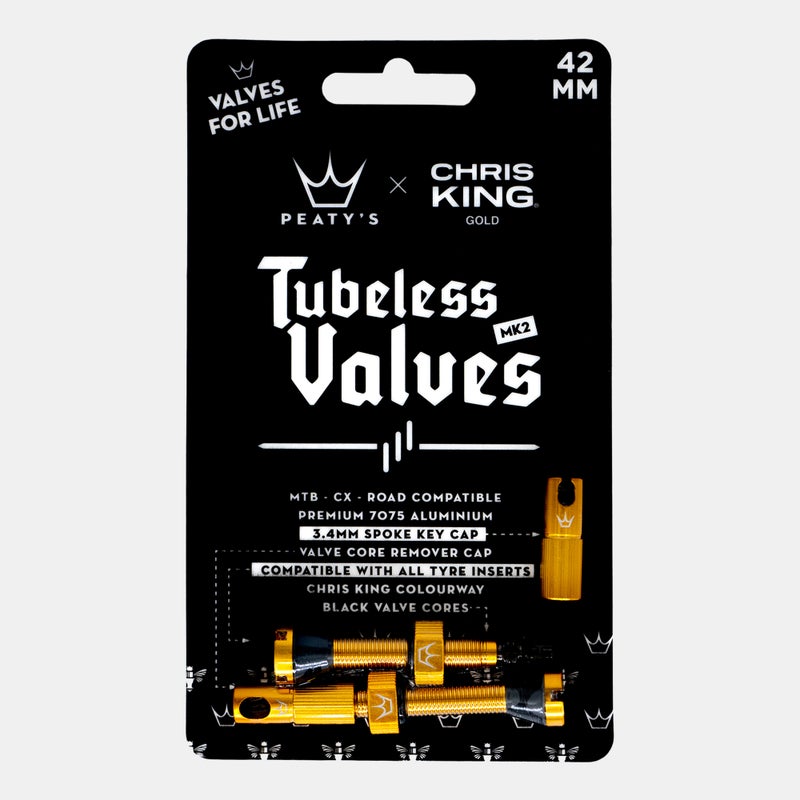 PEATY'S x Chris King (MK2) Tubeless Valves - 42mm - Image 2