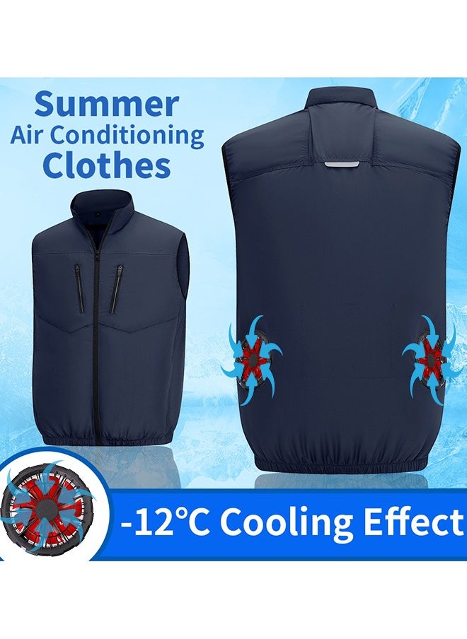 Updated Version Cooling Vest for Men Women Hot Weather with 20000mAh Battery 12V Fans Air Conditioner Short Sleeve Jacket Fan Vest- XL - pzsku/Z0E09AFE8E123E71945CFZ/45/_/1718681353/bad4b8ac-15e7-4ae9-845b-60b2654cf9ce