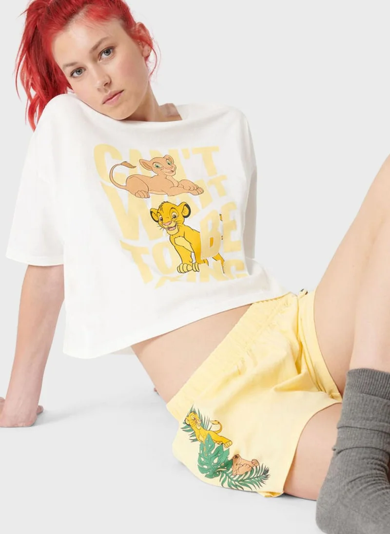 UNDIZ Printed Mini Shorts