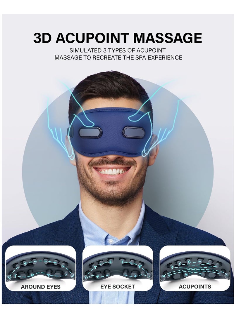 KASTWAVE Eye Massager with Heat, Heated Eye Mask with Vibration, Migraines Relief, Dry Eyes, Eye Care Device for Eye Strain, Ideal Gifts for Women/Men  - Image 3