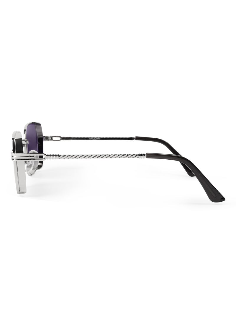 Woggles UV- Protected  Black Rectangle Sunglasses  - Image 5