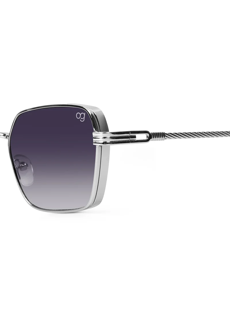 Woggles UV- Protected  Black Rectangle Sunglasses