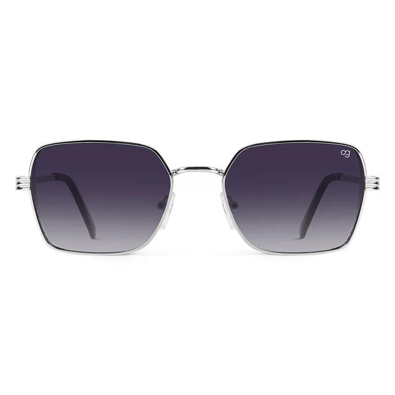 Woggles UV- Protected  Black Rectangle Sunglasses