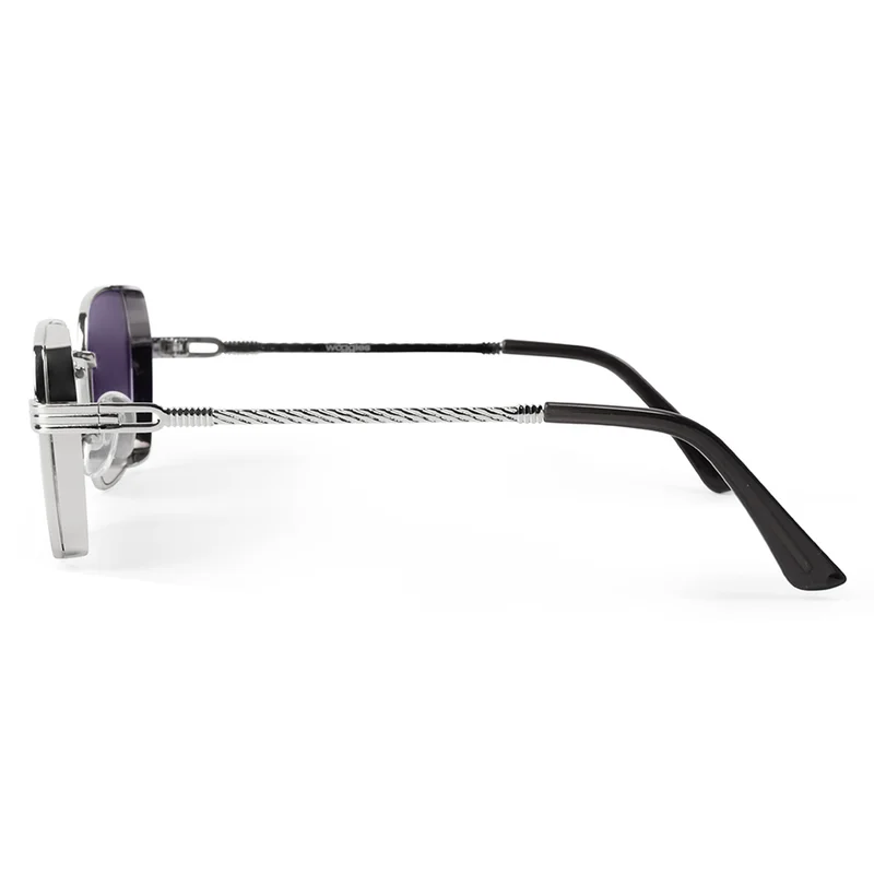 Woggles UV- Protected  Black Rectangle Sunglasses