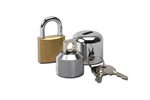 ConservCo Hose Bibb Lock – Original Outdoor Faucet Lock Prevents Water Theft and Waste, Easy to Use, Comes with Padlock, Protect Plumbing, Water and Money, DSL-2 - Single Pack - Image 1