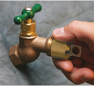 ConservCo Hose Bibb Lock – Original Outdoor Faucet Lock Prevents Water Theft and Waste, Easy to Use, Comes with Padlock, Protect Plumbing, Water and Money, DSL-2 - Single Pack - Image 4