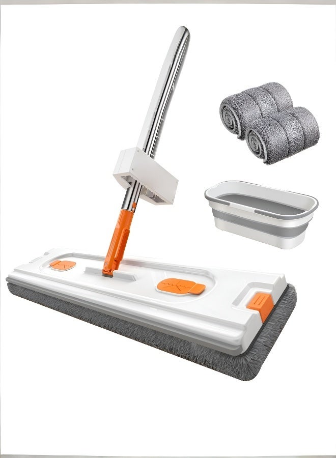 general Effortless Self-Wringing Flat Mop with Bucket for Sparkling Floors