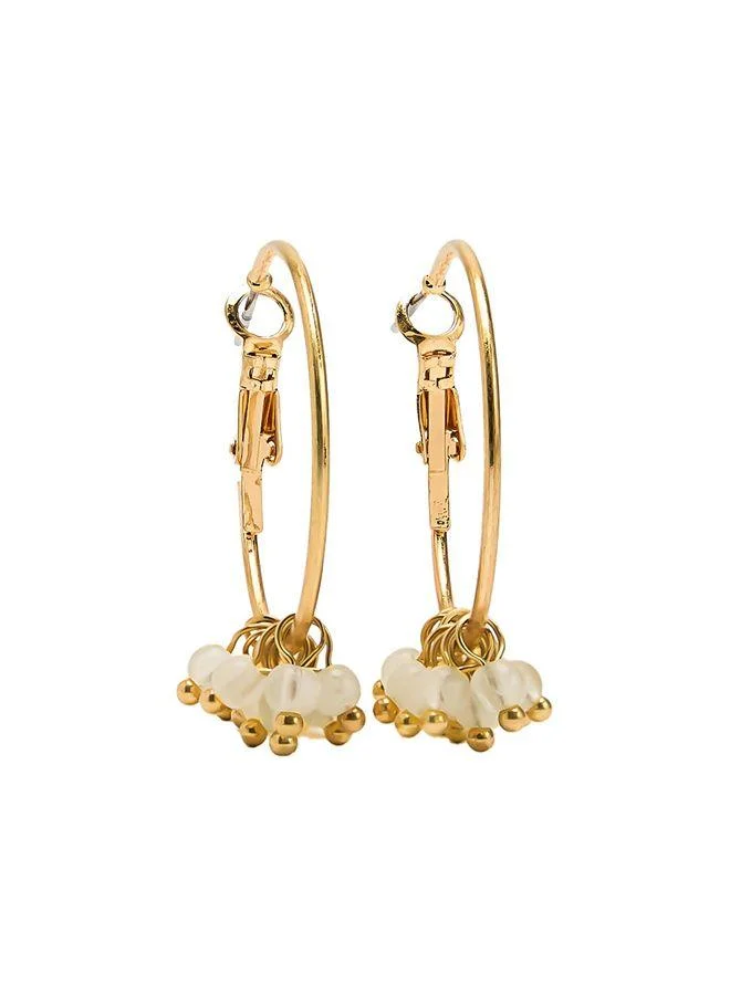 Parfois Hoop Earrings With Beads
